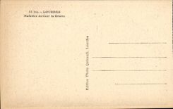 Lourdes - Sick in front of the Caves - CPA