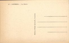 Lourdes - co Bernadette and the miraculous Cave - CPA