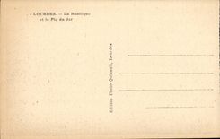 Lourdes - the Basilica and the Peak of Jer - CPA