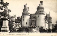 Oise - Pierrefonds - the Castle - Southern part - CPA