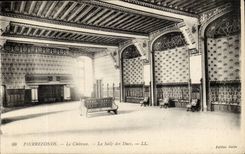 Oise - Pierrefonds - the Castle - the Room of the Dukes - CPA