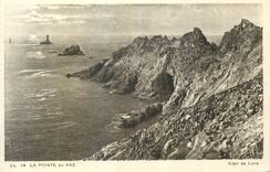 CPA La Pointe du Raz Clair de Lune 