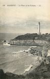 CPA Biarritz Le Phare et les Falaises 