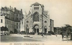 CPA Biarritz L Eglise Sainte Eugenie 