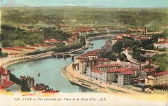 CPA Lyon Vue generale sur Vaise et le Mont d Or 
