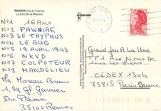 CPM Rennes Ille et Vilaine Le pont de la Mission 