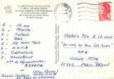 CPM Rennes La rue du Chapitre la Porte Mordelaise la rue de la Psalette 