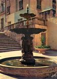 CPM Le Corse oasis de Beaute Corte Une vieille Fontaine et l un des Escaliers 