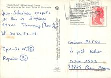 CPM Tourcoing Nord France Vue aerienne Eglise St Christophe 