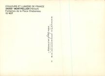 CPM Montpellier Herault Fontaines de la Chabaneau Hotel du Centre