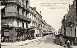 Saint Nazaire - Satint Nazer - the Street of Nantes to the intersection of the Street Admiral Courbet - Street Crossing - CPA