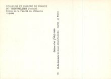 CPM Montpellier (Herault) Couleurs et Lumiere de France Entree de la Faculte de Medecine