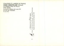 CPM Montpellier (Herault) Couleurs et Lumiere de France Le Chateau d'Eau du Peyrou (XVIIe Siecle)