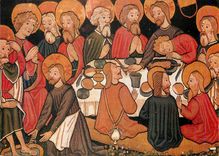 CPM Bayer National Museum Munchen La Seinte Cene Tapis Brode