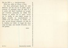 CPM Paris Hotel des abbes de Cluny Les deux pittoresques facades de cette demeure qui ont vue sur le jardin appartiennen