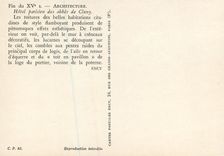 CPM Paris Hotel parisien des abbes de Cluny Fin du XVe s Architecture Les toitures des belles habitation citadines de st