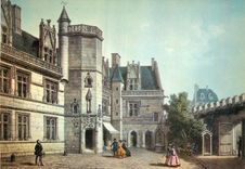 CPM Paris du Temps Jadis Cour interieure de l'Hotel de Cluny