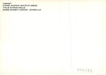 CPM Cabinet Ivoire Poirier Teinte et Ebene Italie XVIIeme siecle Musee Grobet Labadie Marseille