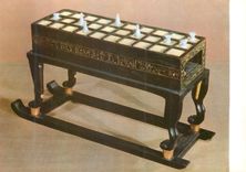 CPM Toutankhamon (Troisieme serie) Jeu en ebene et ivoire Egypte