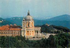 CPM Torino Dall Aereo La Basilique de Superga (Juvarra 1731)