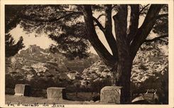 Landscapes and stones of Provence CPA Overall picture of the Beams