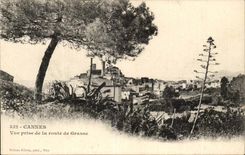 Cannes CPA Seen from of the road of Fatty