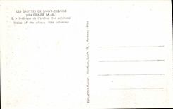 Hohlen Saint Cezaire des nahen fetthaltigen Innenraums CPA der Nische (lesc olonnes)