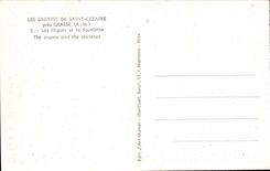 Caves of Saint Cezaire close Fatty CPA organ and the skeleton