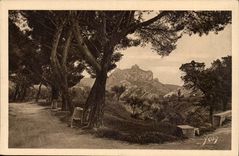 Provence CPA Alpilles seen of the Road of St Remy to the Beams