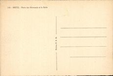 Metz CPA Gate of the Germans and the Pail