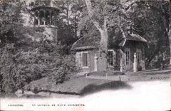 Versailles CPA La laiterie Marie Antoinette (dos publicite Lait d'Appenzell pharmacien purgation delicieuese a boire)