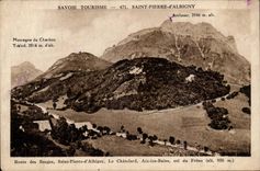 Holy Savoy CPA Pierre d' Albigny Road of the Wallows Saint Pierre d' Albigny Chatelard Aix les Bains collar of the Ash