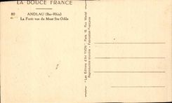 Andlau CPA the drill seen of Mont Saint the Odile