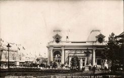 CPA PAvillon des manufactures de l'etat (exposition)