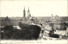 Caen CPA Seen from of old St Etienne
