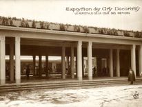 CPA Exposition des Arts DEcoratifs Le peristyle de la cour des Metiers