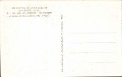 CPA Hohlen von Saint Cezaire nahem fetthaltigem eine Ecke der Vorhange