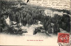 Suisse Switzerland CPA Die Hotel an der Mendel