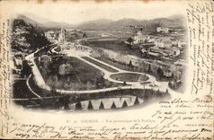 Lourdes CPA Panoramic View of the basilica