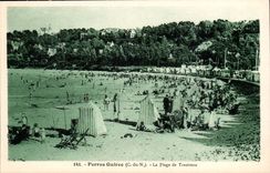 Perros Guirec CPA La plage de Trestraou