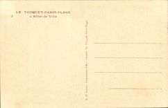 Touquet Paris Beach CPA the town hall