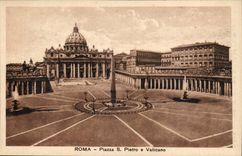 Italie Italia Roma CPA Piazza S Pietro e Vaticano