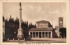 Italy Italia Roma CPA Basilica di S Lorenzo fuori walled it