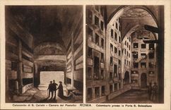 Italie Italia Roma CPA Catacombe di S Calisto Camera del Pontefici Colombario Colomnbarium