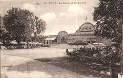 Vichy CPA the casino and gardens