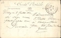 Vichy CPA a corner of the park and the shopping mall