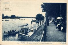 Vichy CPA quays of Allier and the landing stage of the golf