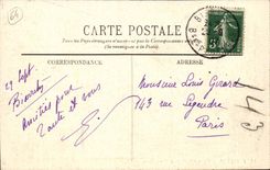 Biarritz CPA Vue on the beach has low tide