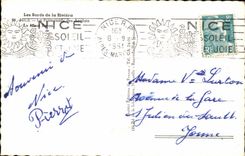 Nice MODERN CARD the walk of the English the Boron Mount