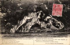 Lourdes CPA the cave according to an original photograph of 1858